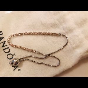 Brand new Pandora S 925 bracelet rose gold